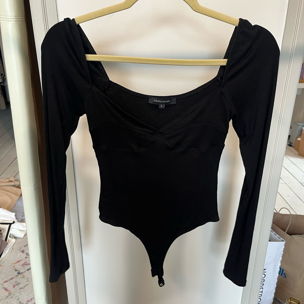 Black Long Sleeve Bodysuit